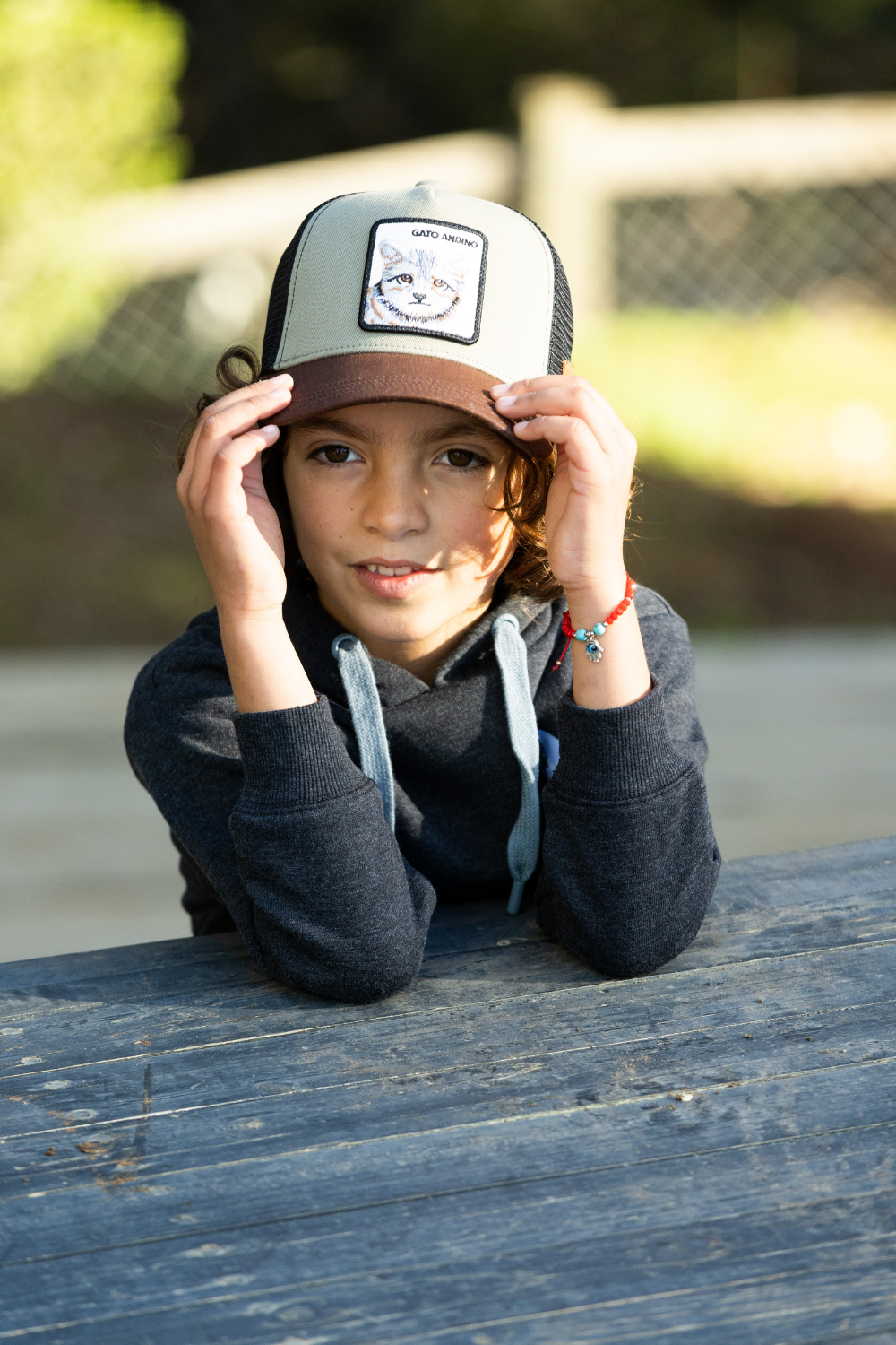 Jockey Gato Andino Orgánico Verde Kids | Wild Lama