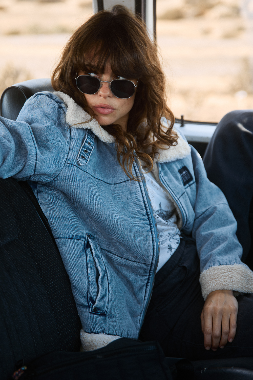 Chaqueta Sur Puffa Orgánica Denim Mujer – Wild Lama