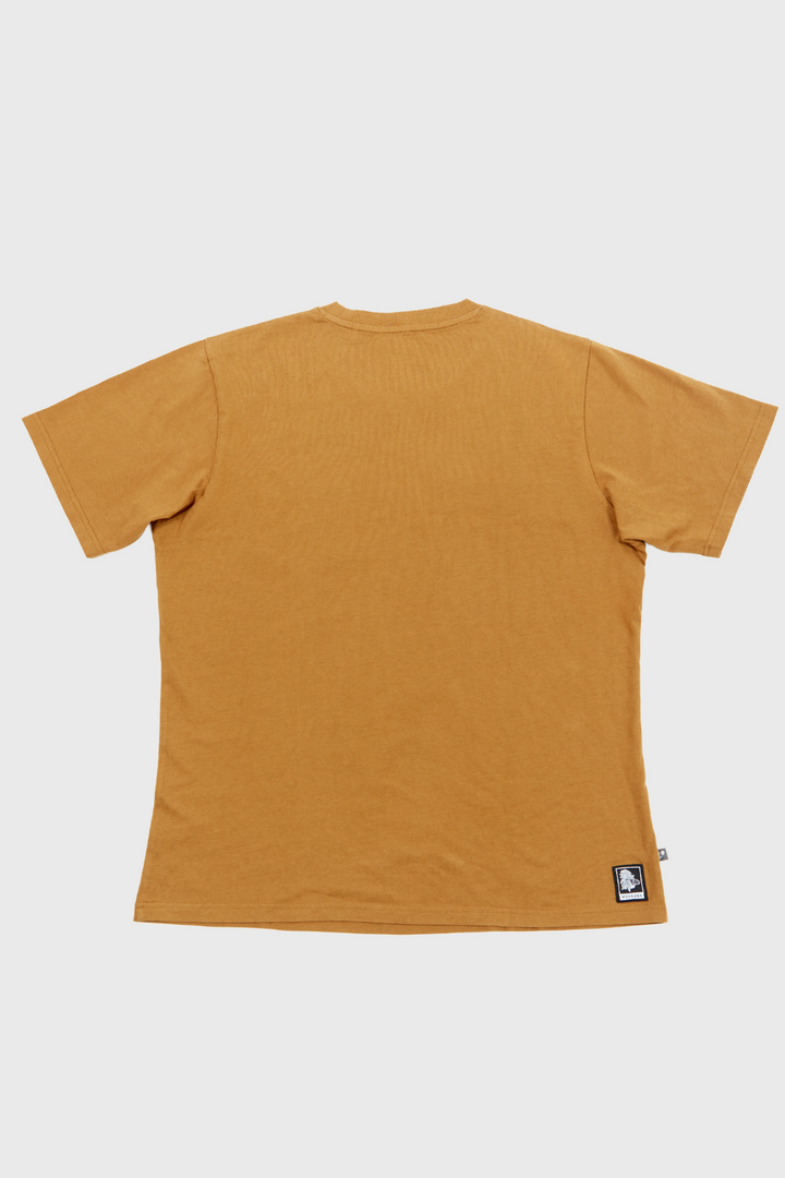Polera Slim Fit Bichu Orgánica Mostaza Hombre