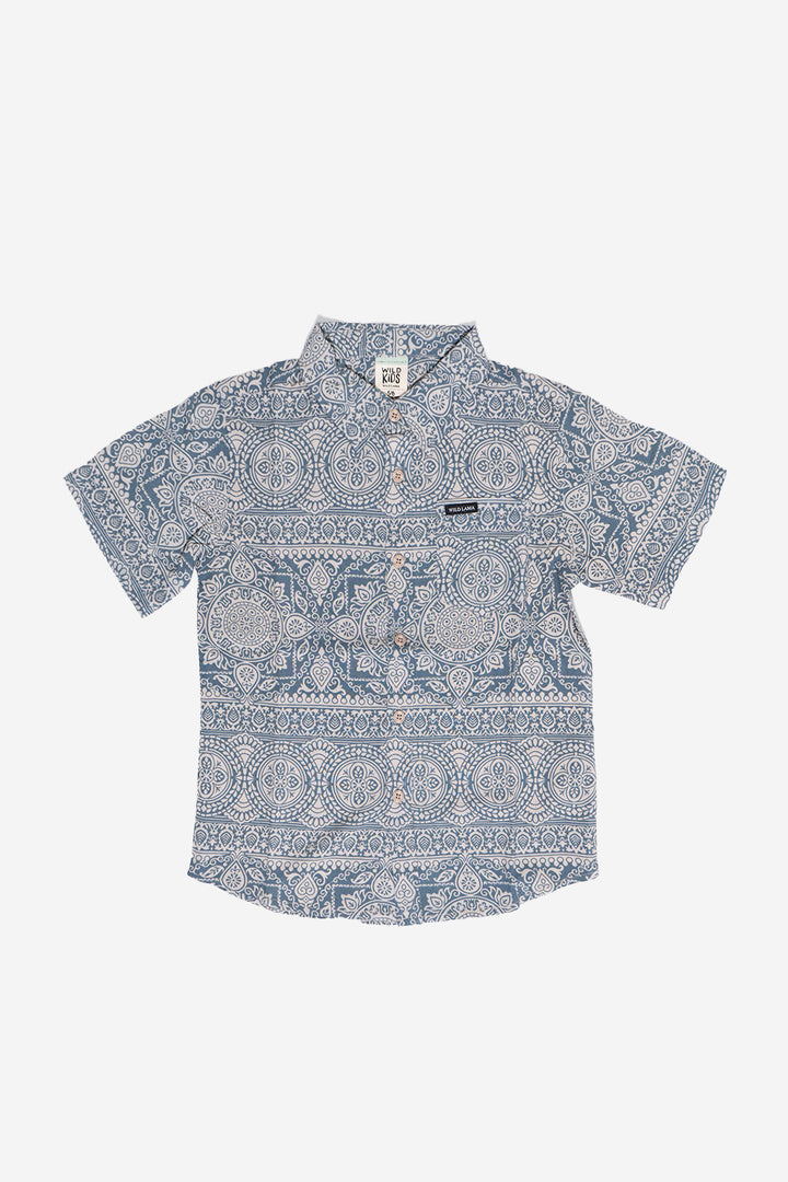 Guayabera Mero Viscosa Crudo Kids