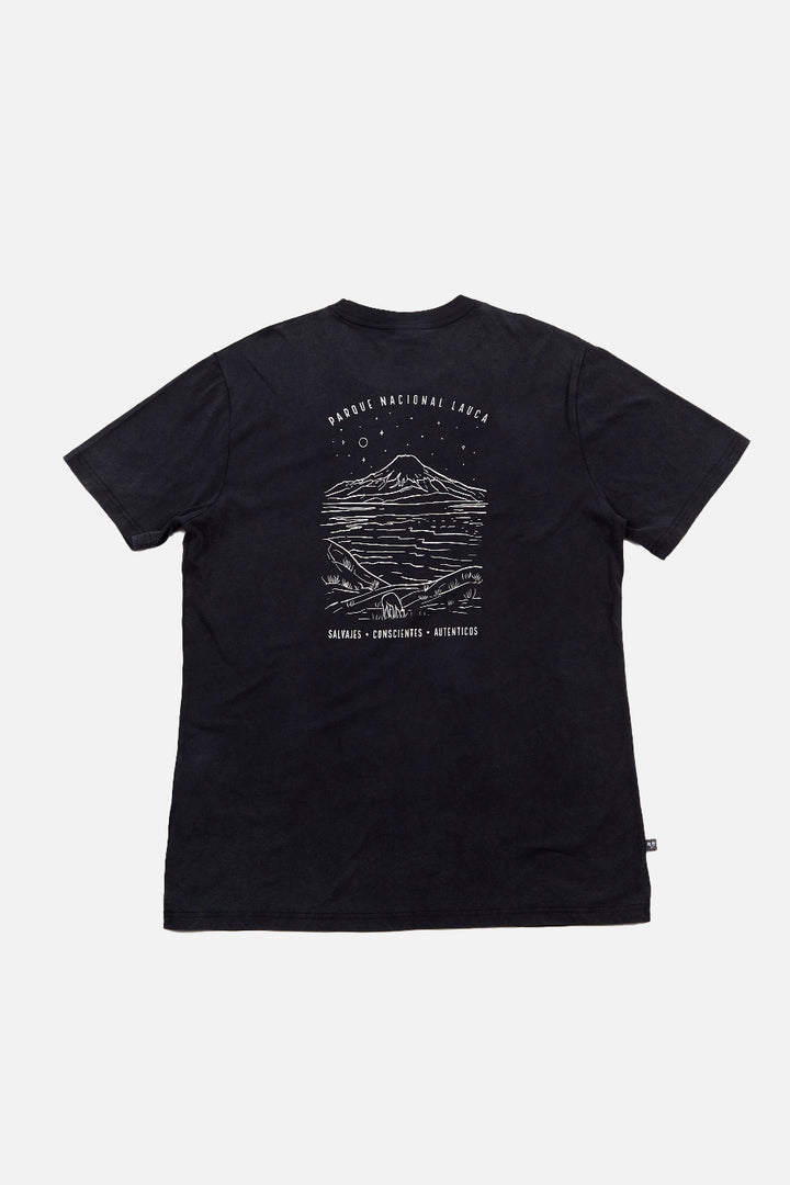 Polera Terra Orgánica Negra Hombre