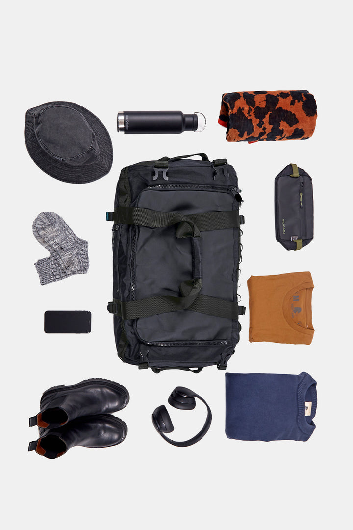Bolso Travel Bek Reciclada Negra 60L