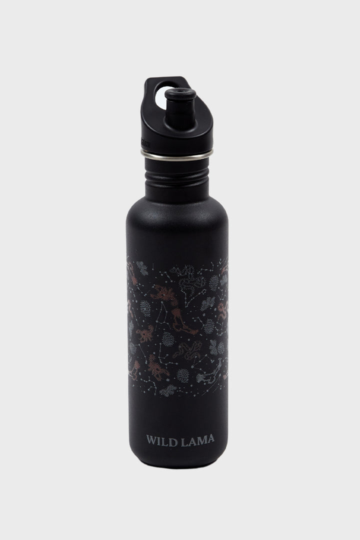 Botella Klean Kanteen Reciclada Deportiva Negro | Wild Lama