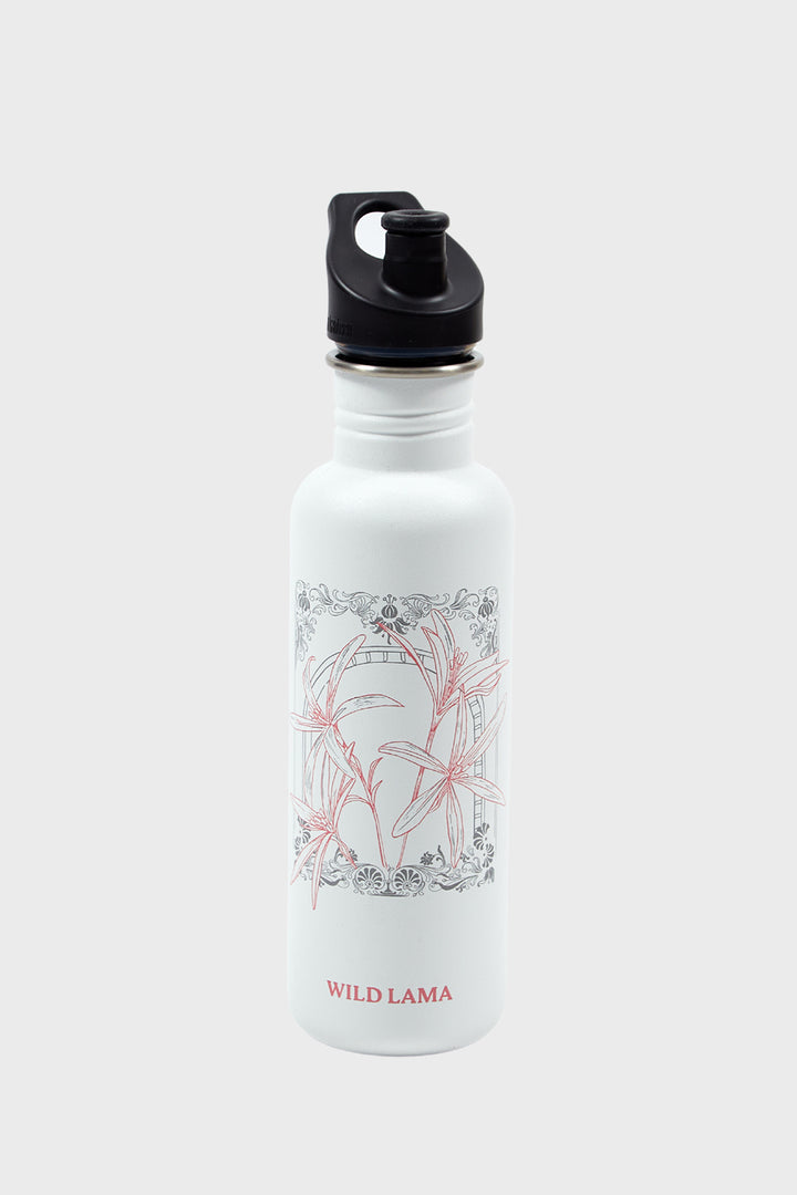 Botella Klean Kanteen Reciclada Deportiva Blanca