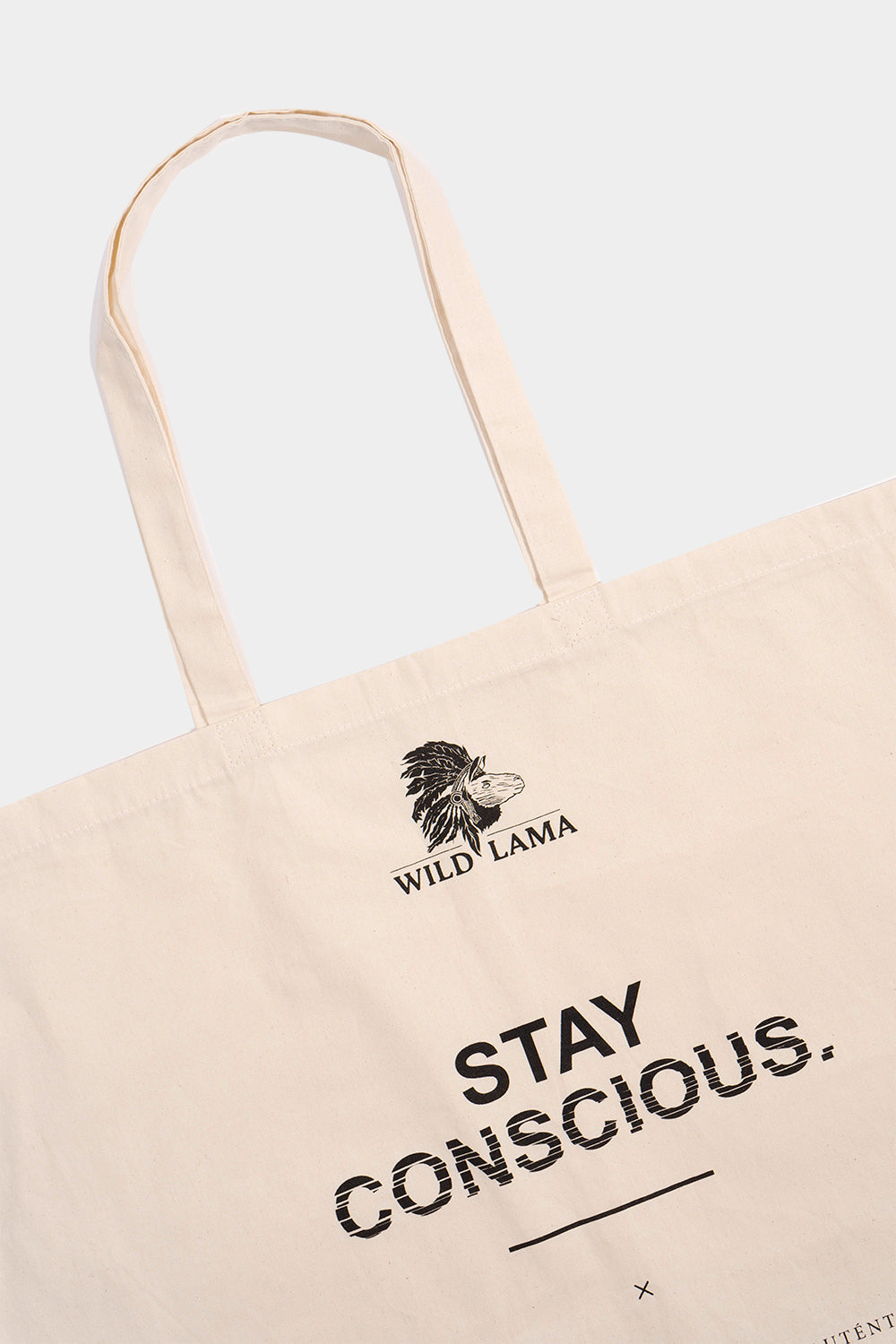 Bolsa Grande Reciclada Stay Conscious | Wild Lama