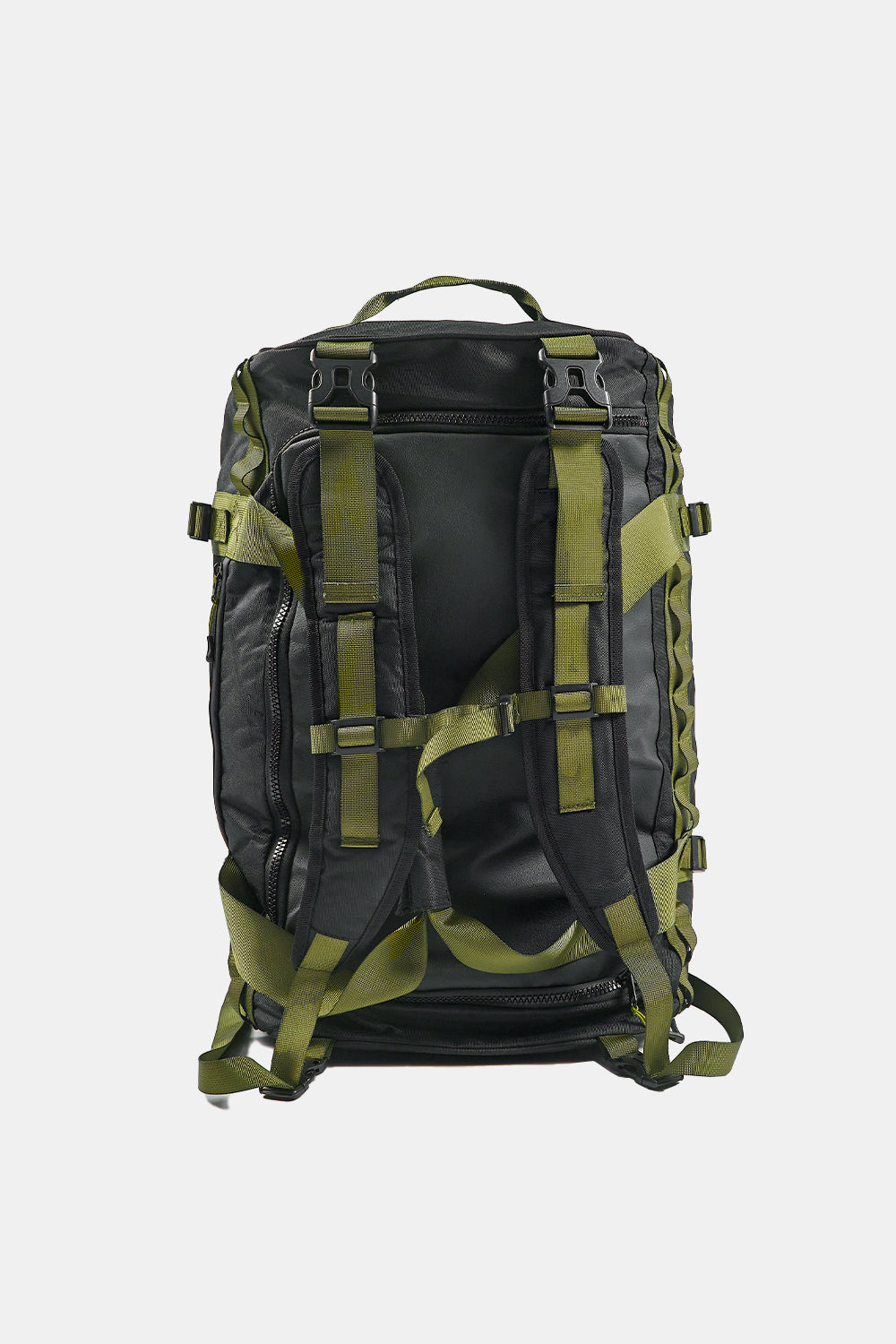 Bolso Travel Bek Reciclada Negra Verde 60L
