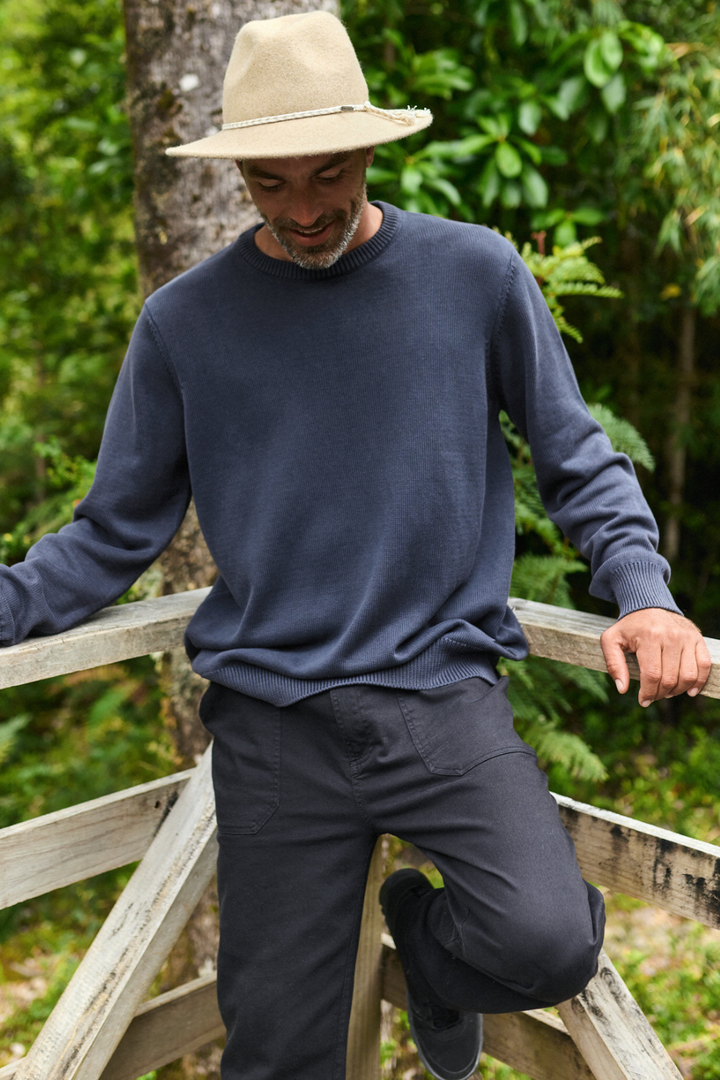 Sweater Tros Orgánico Azul Marino Hombre