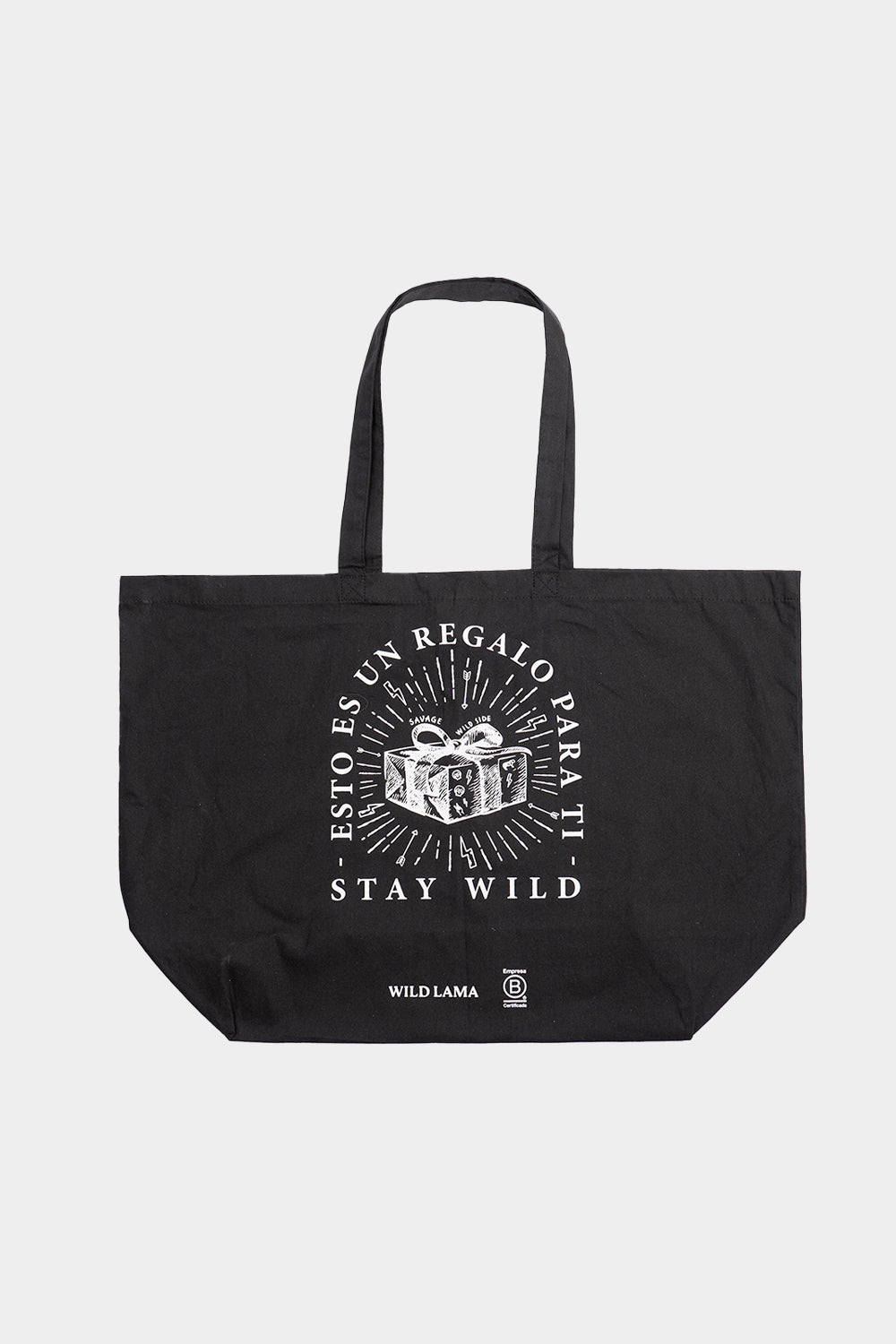 Gift Bag Reciclada Grande Negra | Wild Lama