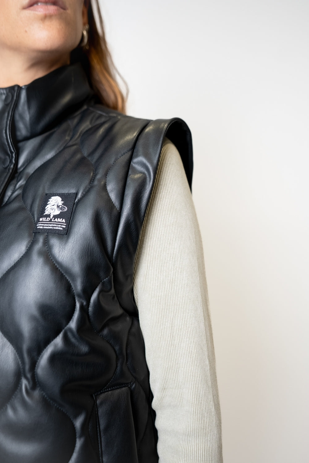Parka Aines Reciclada Mangas Desmontables Beige Mujer