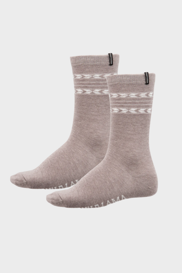 Calcetín Lana Merino Moka Beige