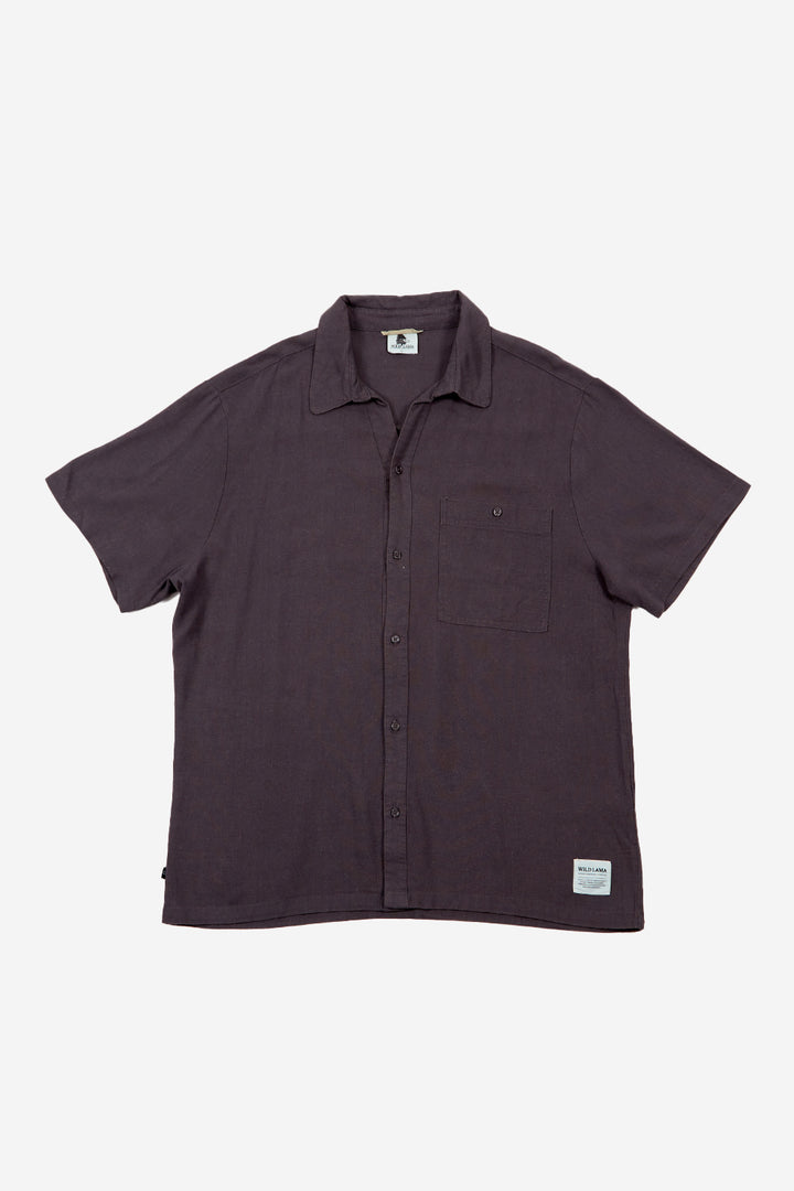 Camisa Lalane Con Lino Gris Hombre