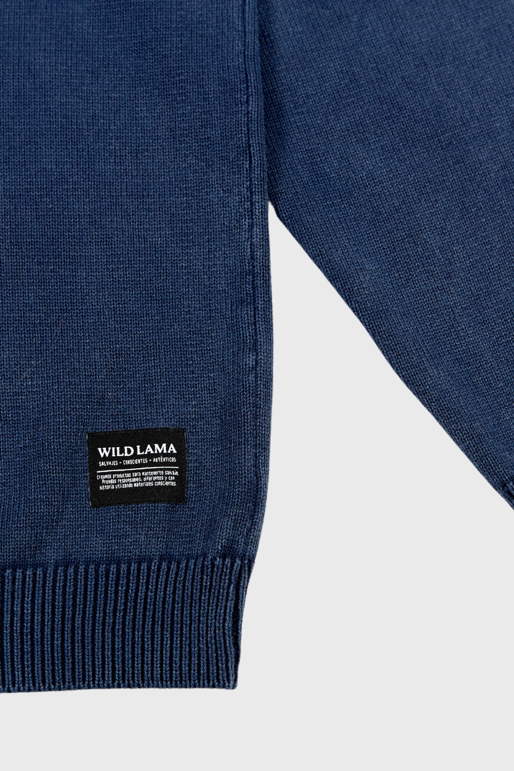 Sweater Tros Orgánico Azul Hombre | Wild Lama