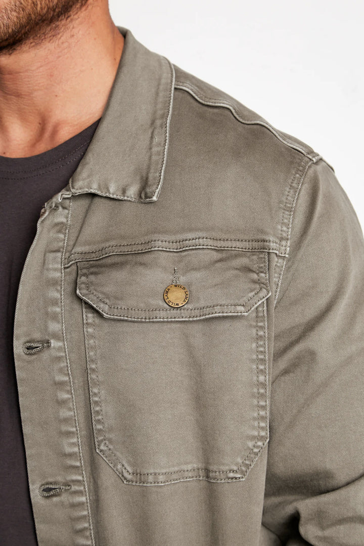 Chaqueta Serrano Orgánico Gris Verdoso Hombre