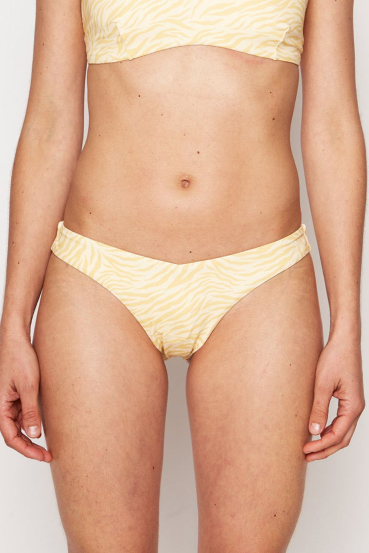 Bottom Bikini Mompiche Reciclado Print Amarillo Mujer