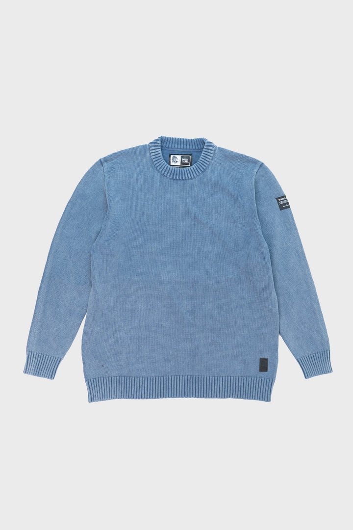 Sweater Essential Orgánico Hombre Azul