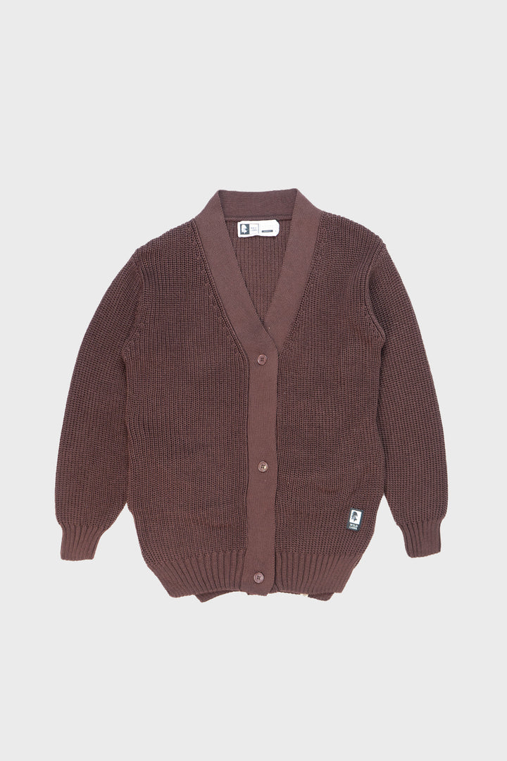 Bohemian Cardigan Oversize Orgánico Mujer Café