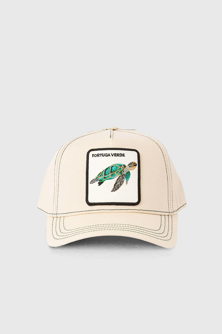 Jockey Tortuga Orgánico Bordado Contraste Beige