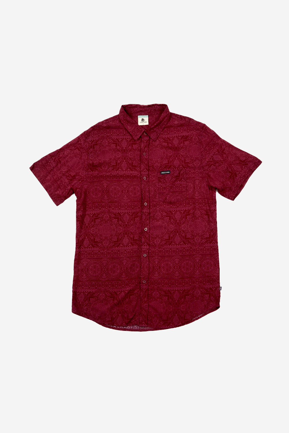 Guayabera Mero Viscosa Roja Hombre