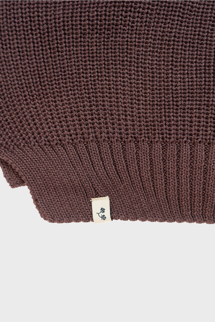 Bohemian Cardigan Oversize Orgánico Mujer Café