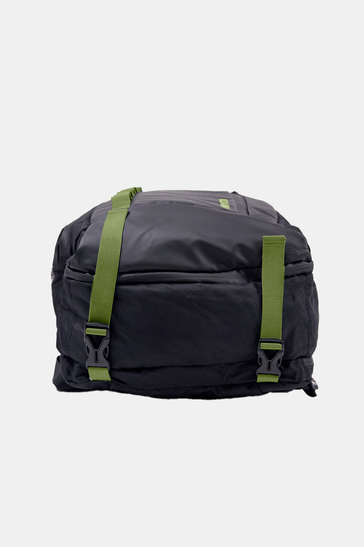 Mochila Travel Duma Reciclada Negra Verde 40L
