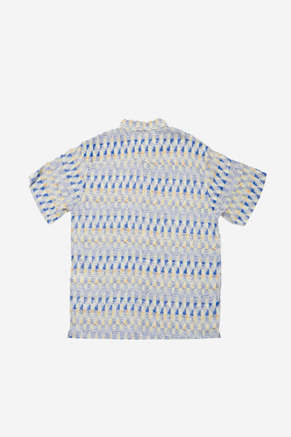 Guayabera Bunche Geométrico Azul