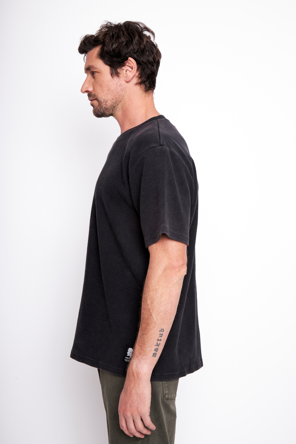 Polera Pater Orgánica Negra Hombre