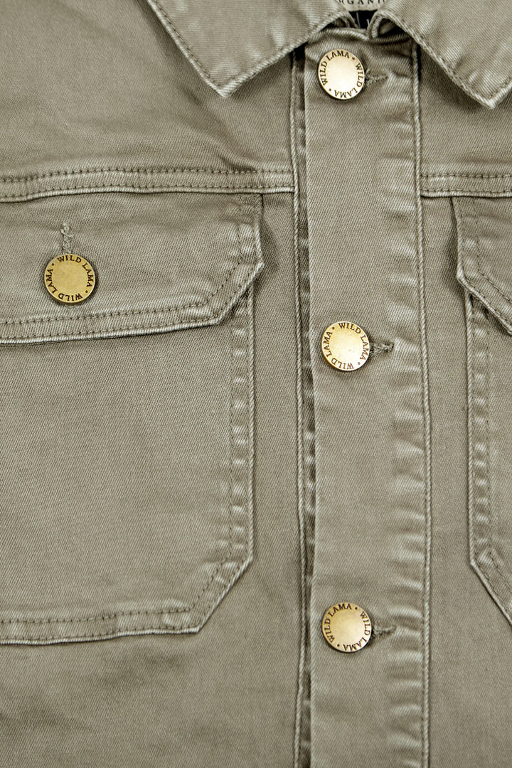 Chaqueta Serrano Orgánico Gris Verdoso Hombre