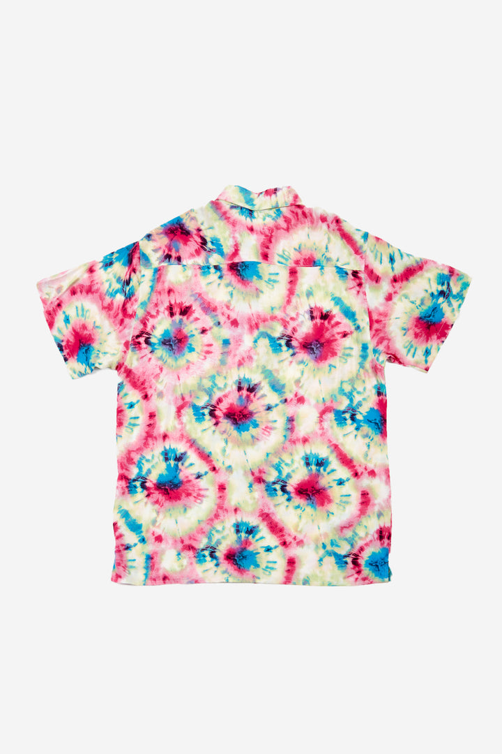 Guayabera Bunche Tie Dye Fucsia
