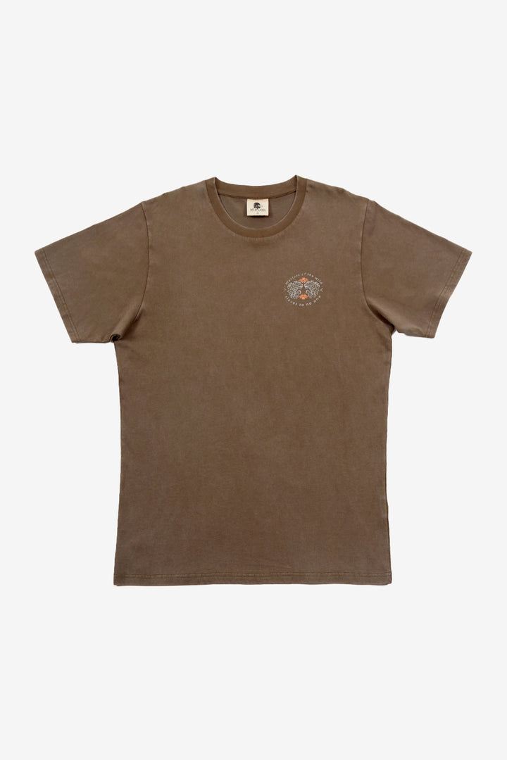 Polera Puya Orgánica Café Hombre