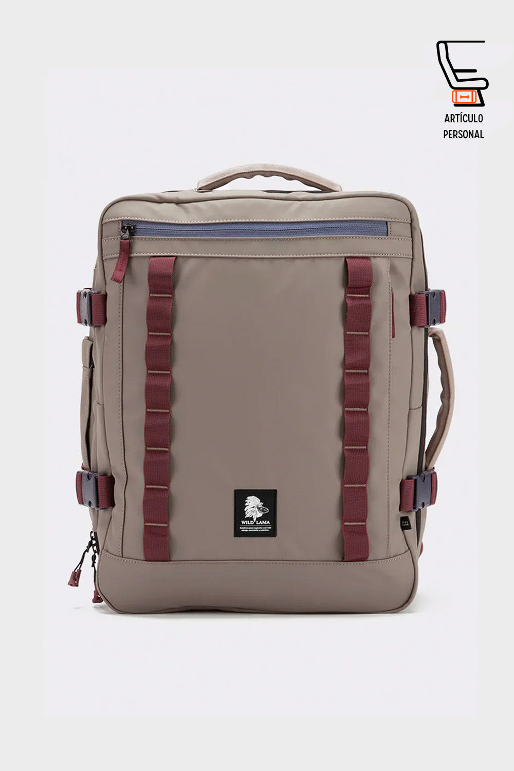 Mochila Travel Baku M Reciclada Beige 26 Lts.