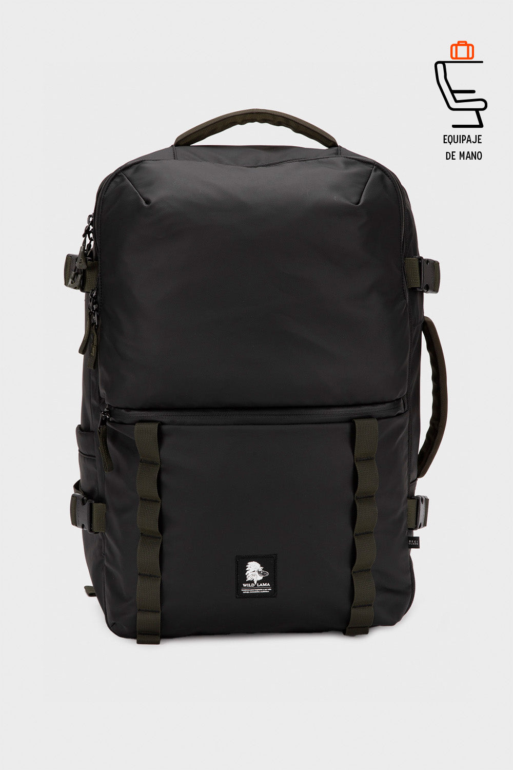 Mochila Travel Baku L Reciclada Negra 44 Lts.