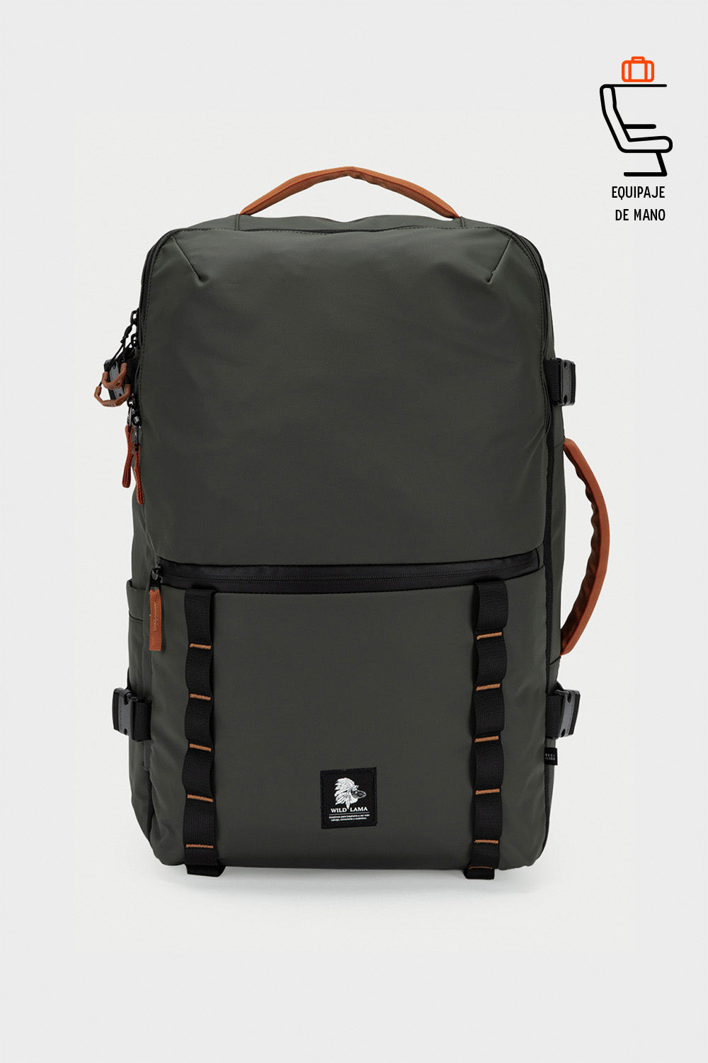 Mochila Travel Baku L Reciclada Verde 44L.