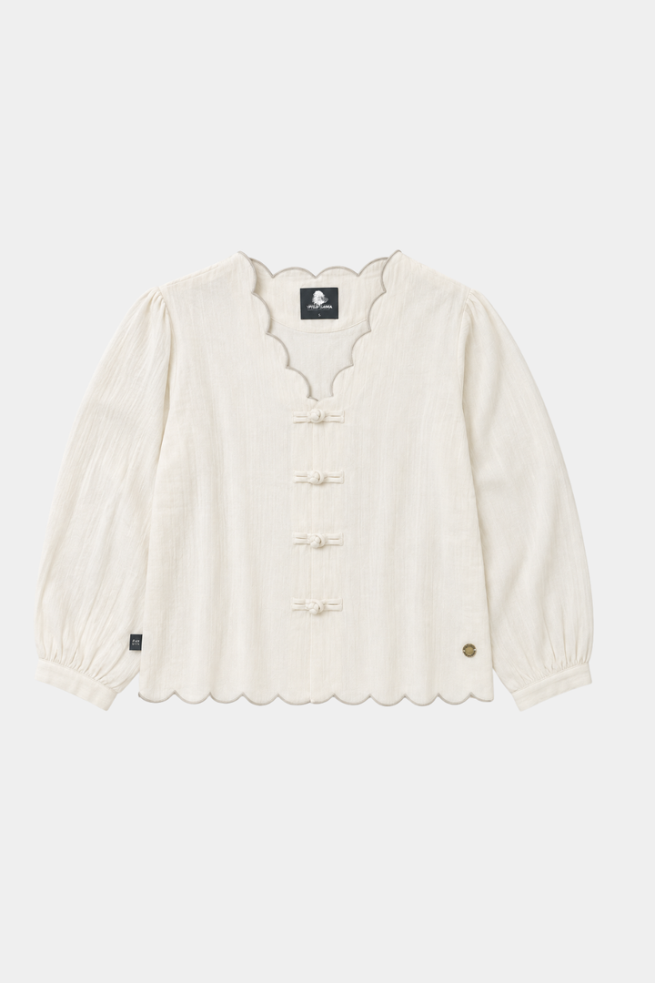 Blusa Iria Orgánica Beige Mujer