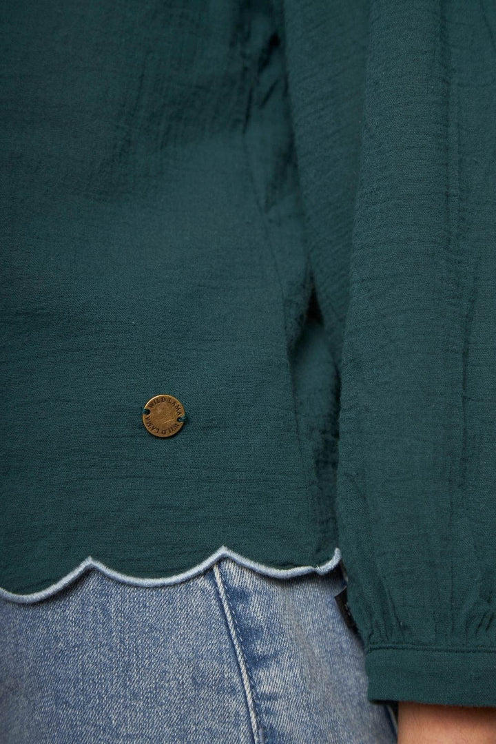 Blusa Iria Orgánica Petróleo Mujer
