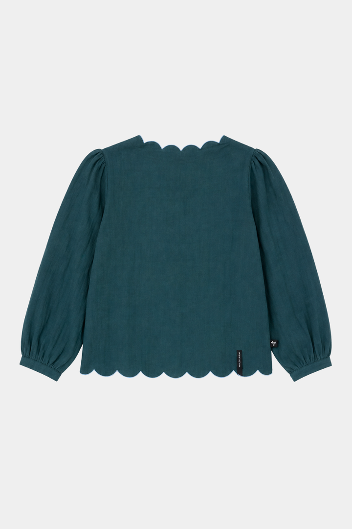 Blusa Iria Orgánica Petróleo Mujer
