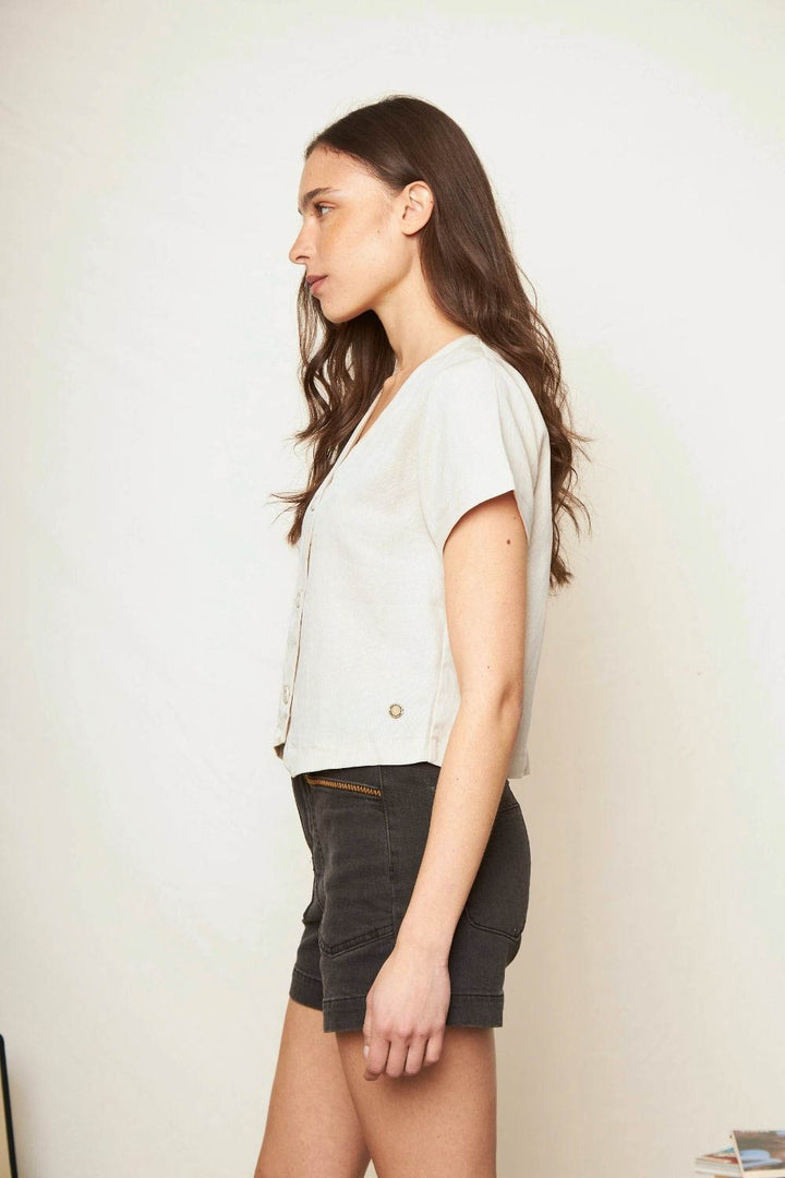 Blusa Nysa Beige Mujer