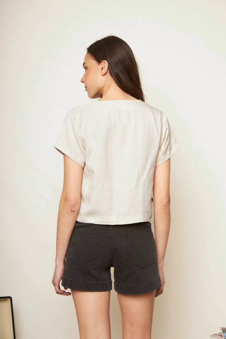 Blusa Nysa Beige Mujer