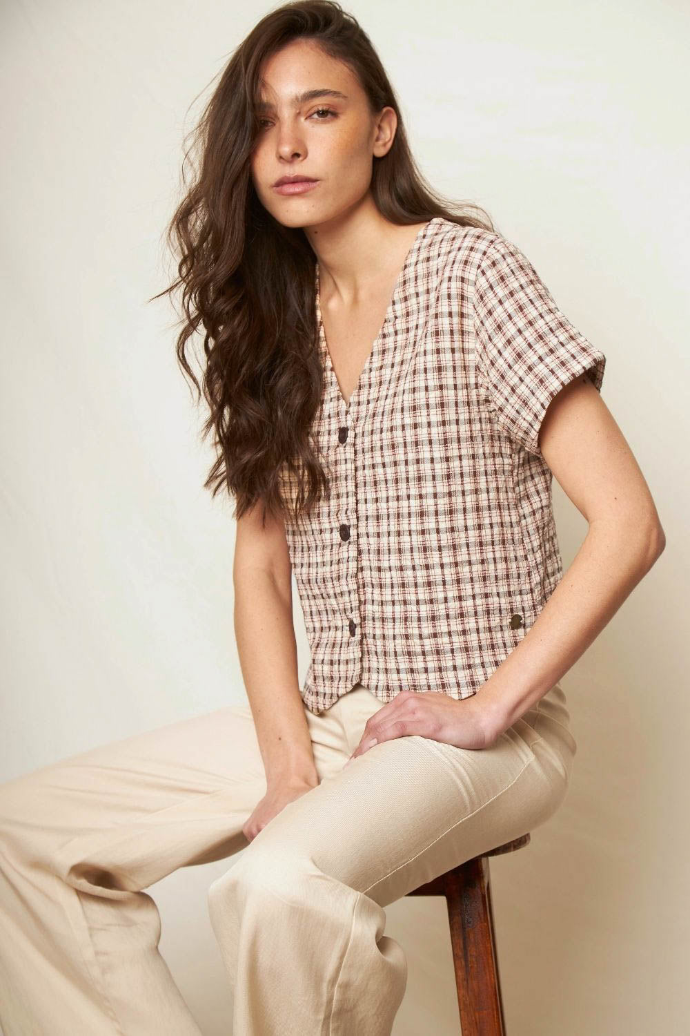 Blusa Nysa Café Mujer