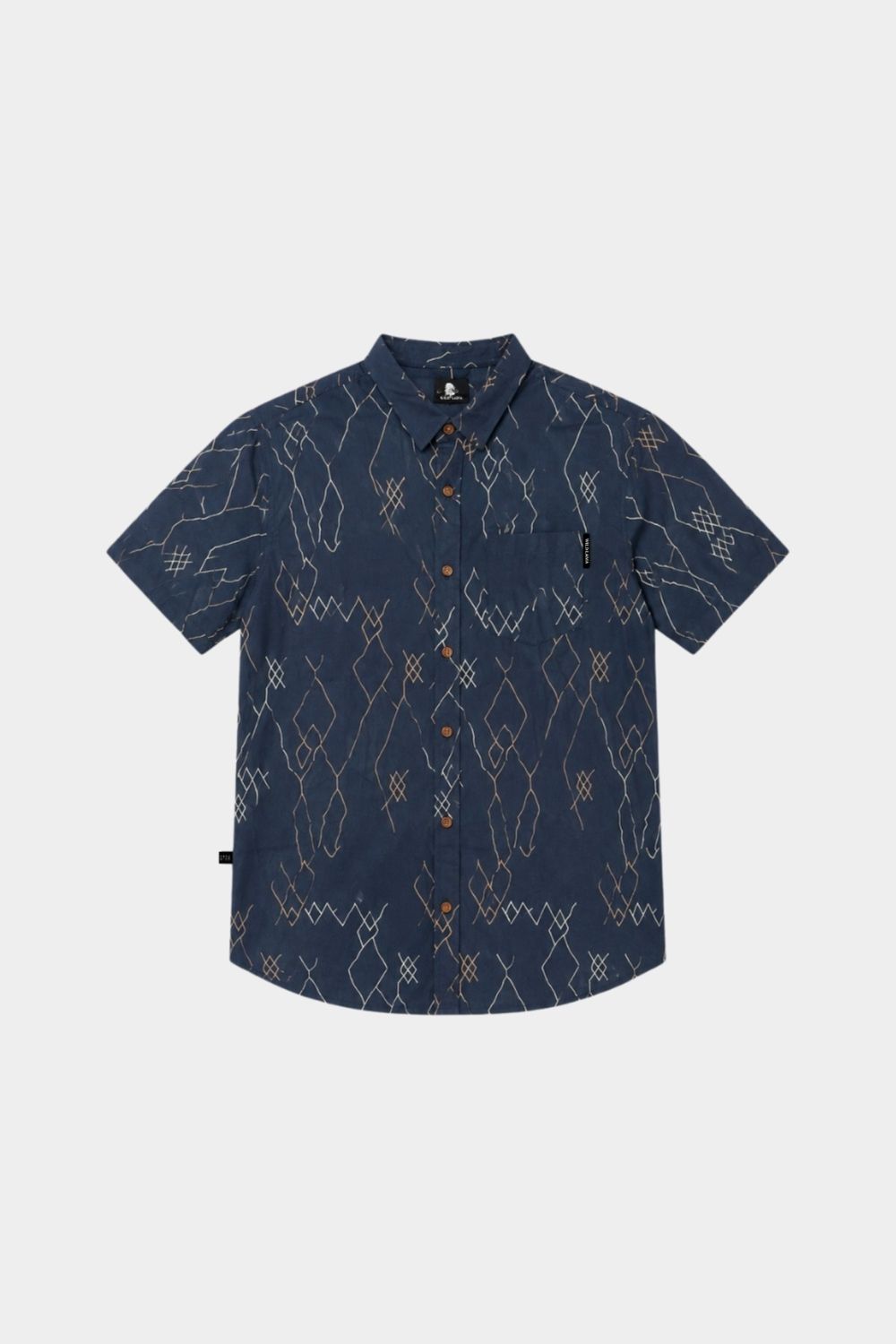 Camisa Azore Orgánica Azul Hombre