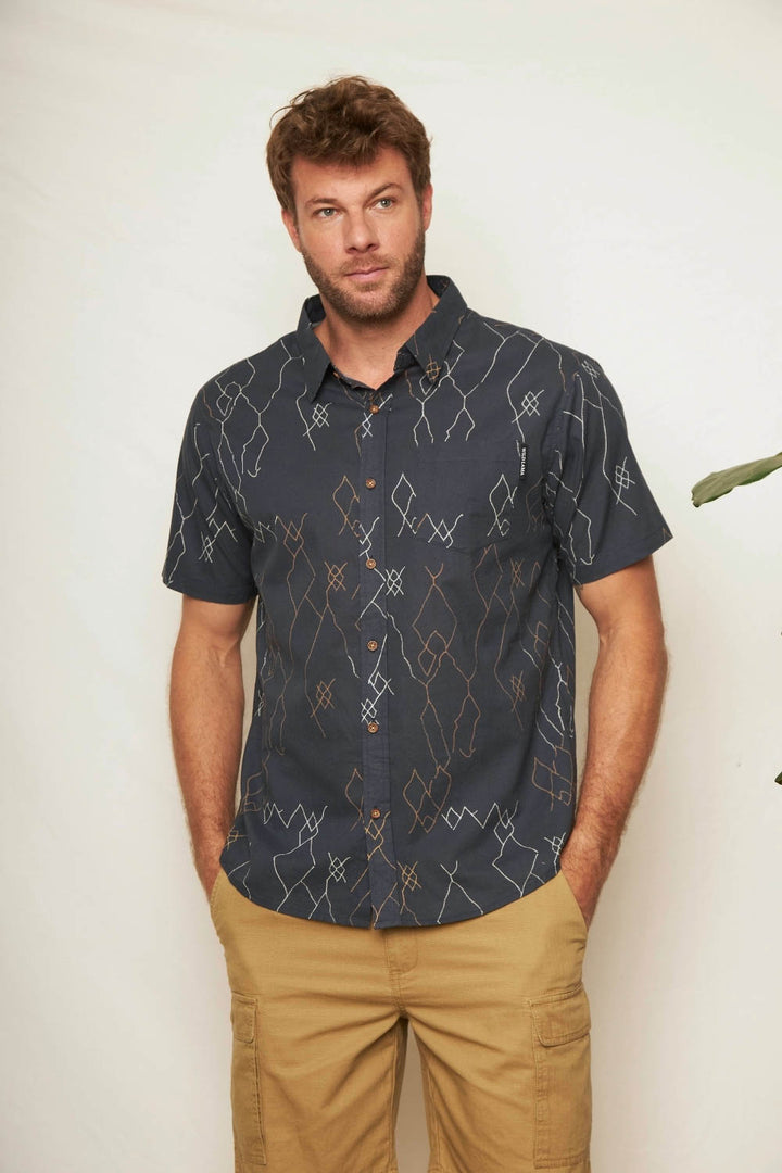 Camisa Azore Orgánica Azul Hombre