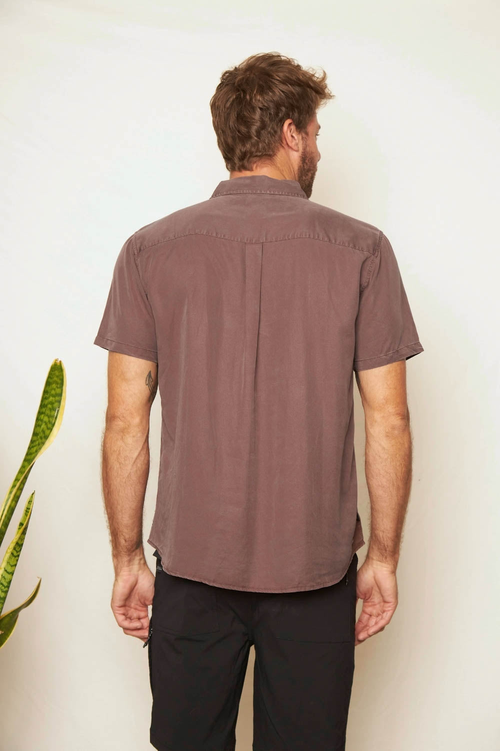 Camisa Jim Café Hombre