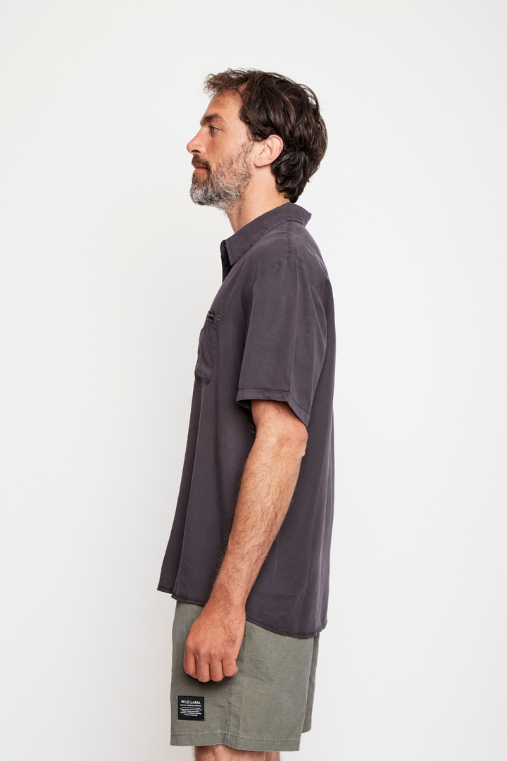 Camisa Knox Fibra Origen Natural Gris Hombre