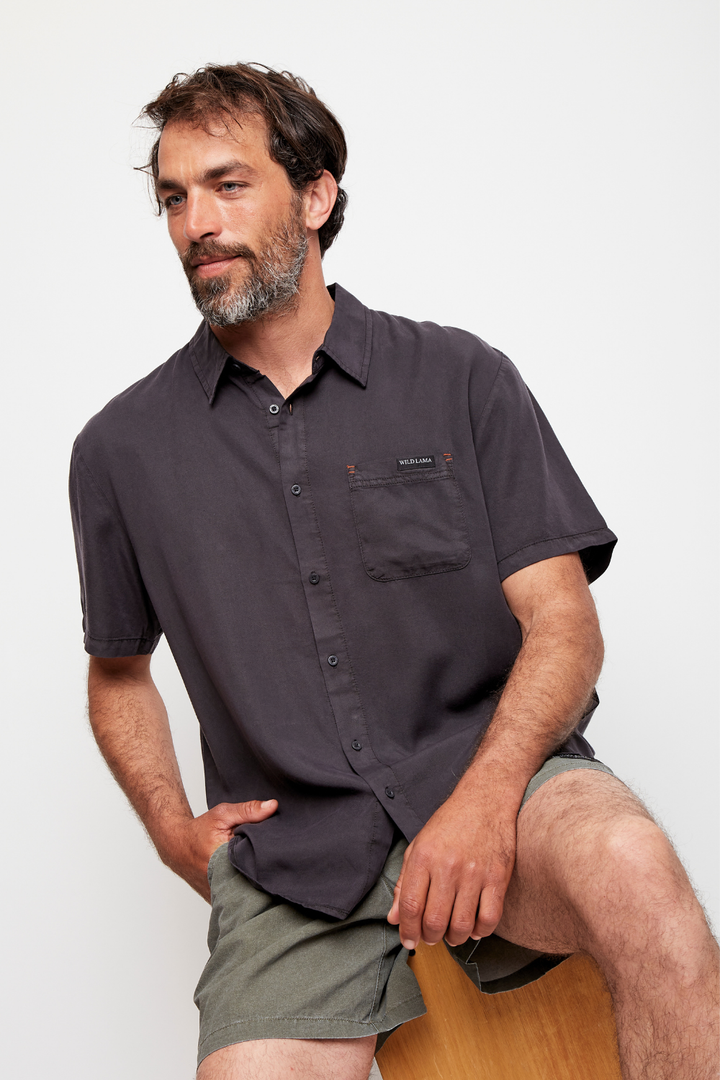 Camisa Knox Fibra Origen Natural Gris Hombre