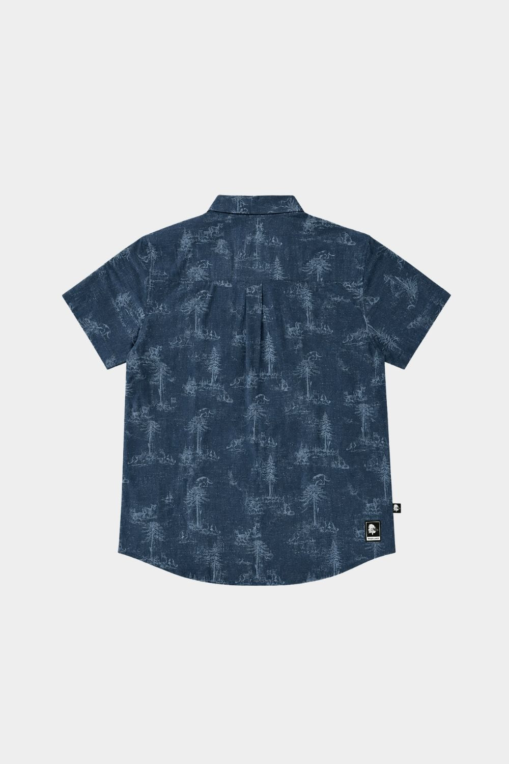 Camisa Mero Árboles Azul Hombre
