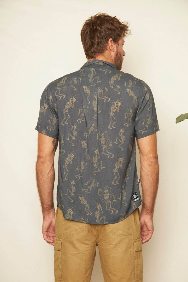 Camisa Mero Calavera Negra  Hombre