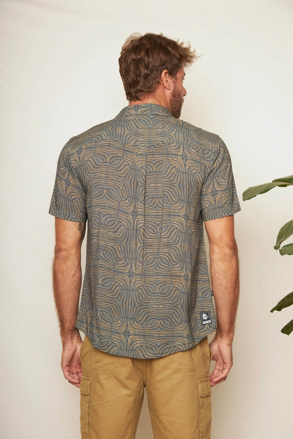 Camisa Mero Ondas Verde Hombre