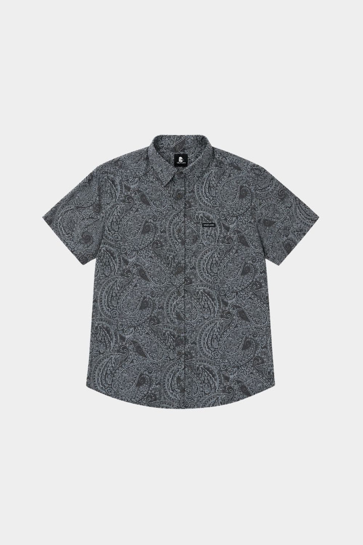 Camisa Mero Paisley Gris Hombre