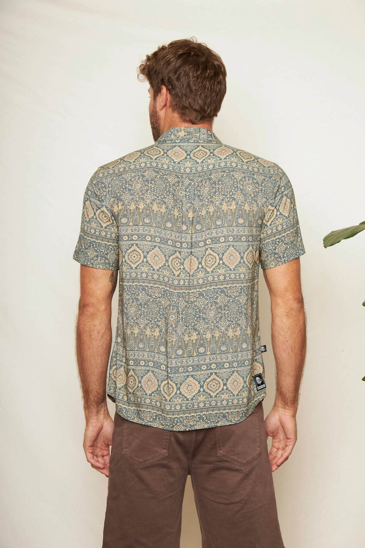 Camisa Mero Paisley Verde Hombre