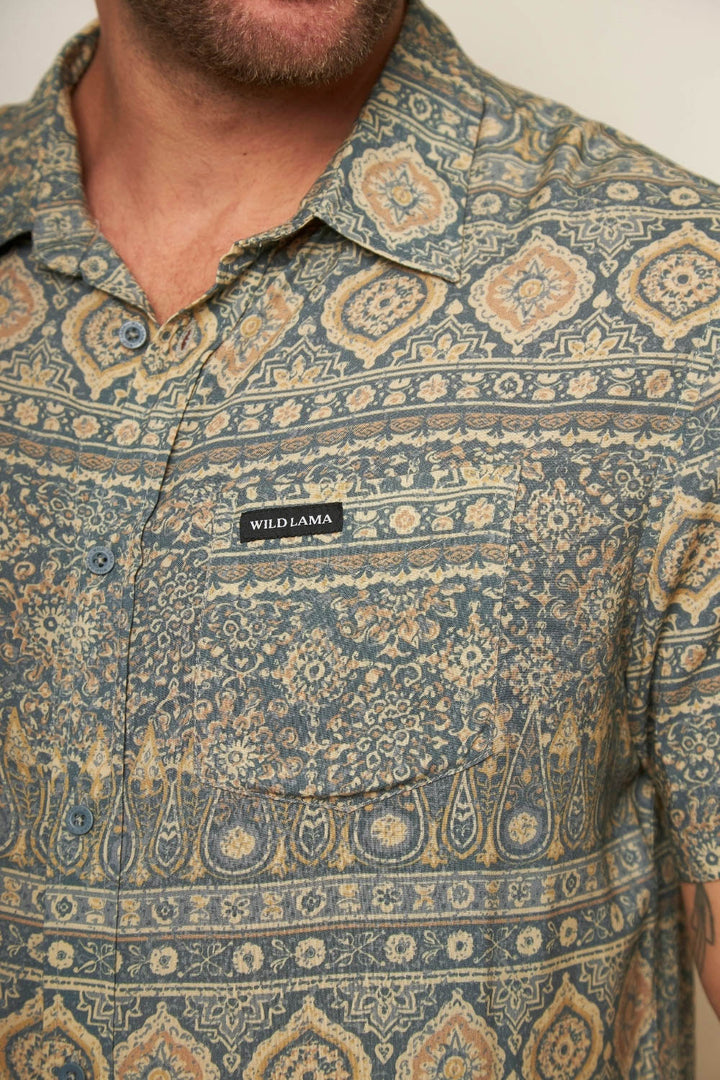 Camisa Mero Paisley Verde Hombre