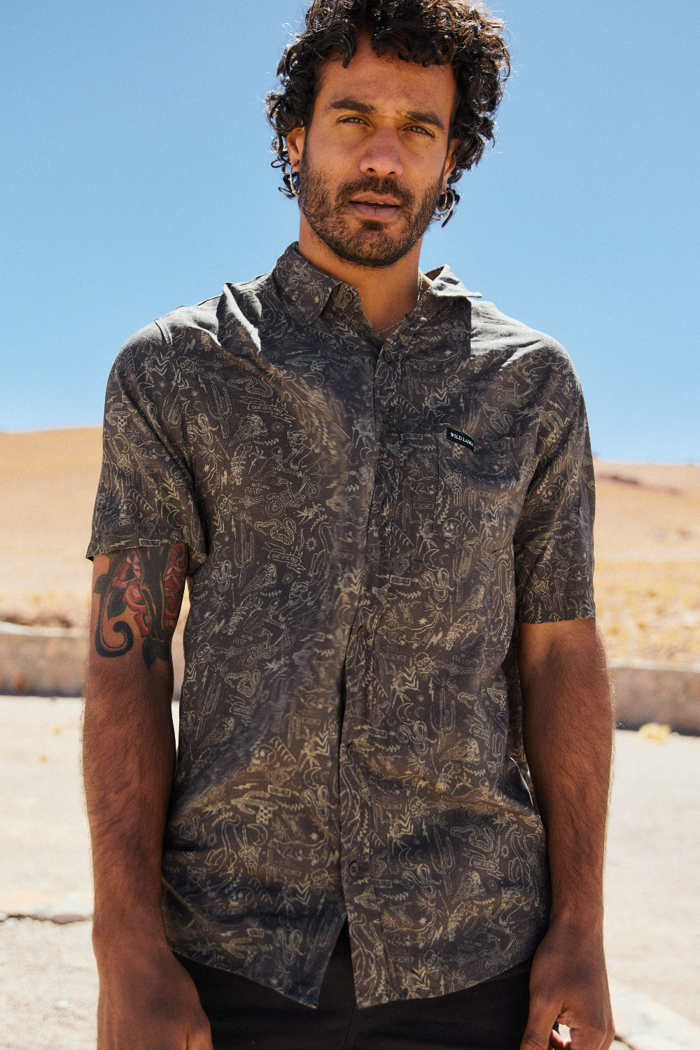 Camisa Mero Rebel Gris Hombre ECOVERO™